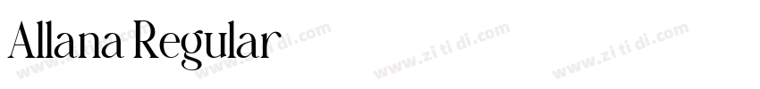 Allana Regular字体转换